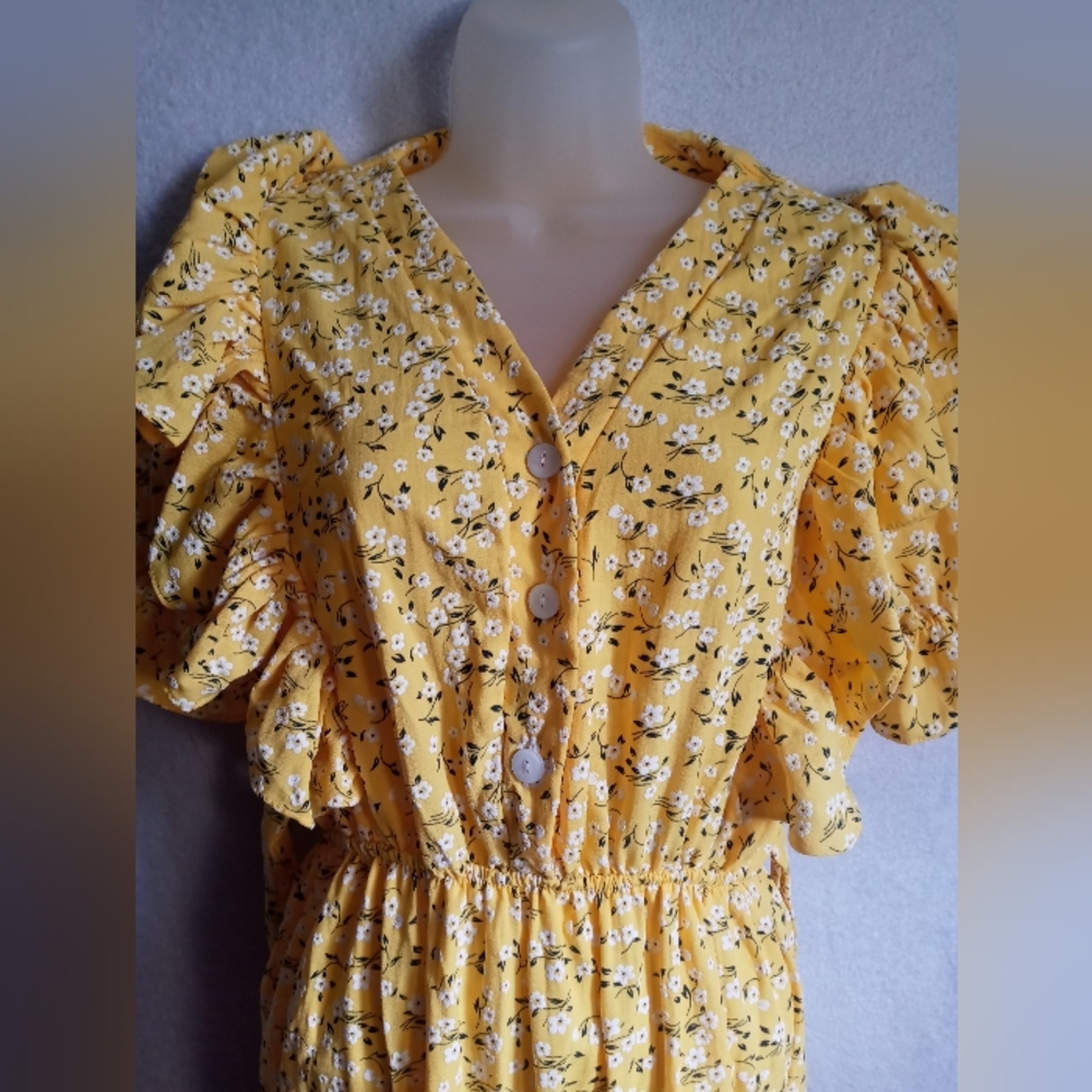 Floral Yellow Dress